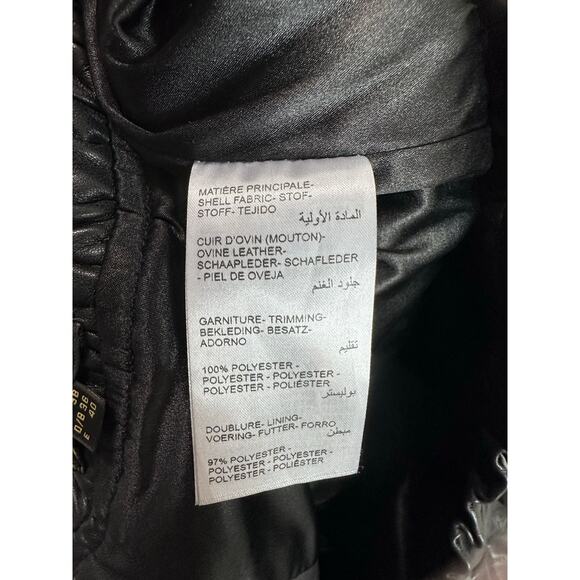 1.2.3 UN DEUX TROIS Women’s Black Sheepskin Drawstring Skirt size 38 US Medium - Picture 7 of 9